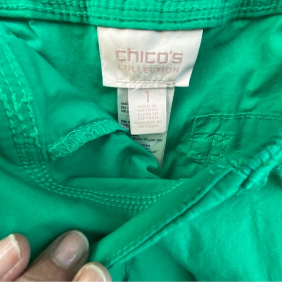 Chico’s women’s size 1 ( 8-10) capris lightweight elastic waistband inseam 20” - Picture 5 of 5